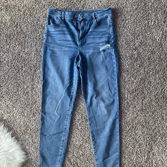 womens american eagle jeans size 14 long - Picture 2 of 11